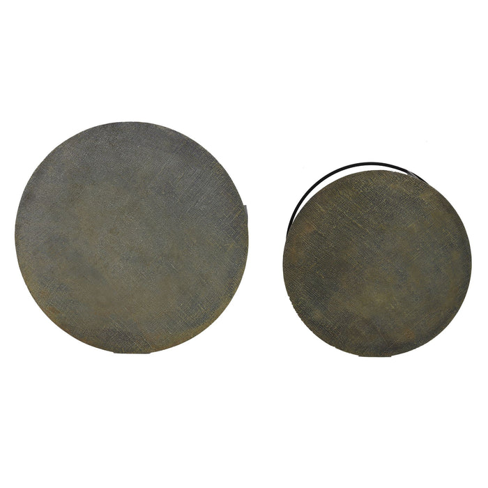 Light&living Salontafel S|2 Ø61x37+Ø76x41 cm RENGO relief antiek brons