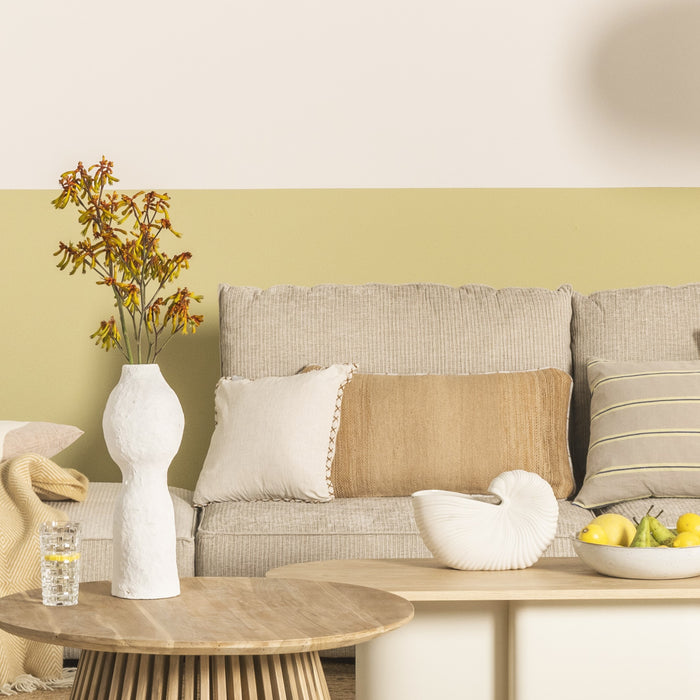 Kave Home Asiatu Kussenhoes 45 x 45 cm - Wit