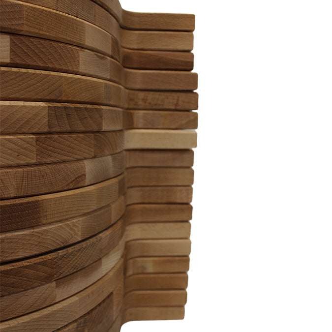 Beukenhouten Borrelplank Rond ⌀33 cm | Serveerplank | Tapasplank