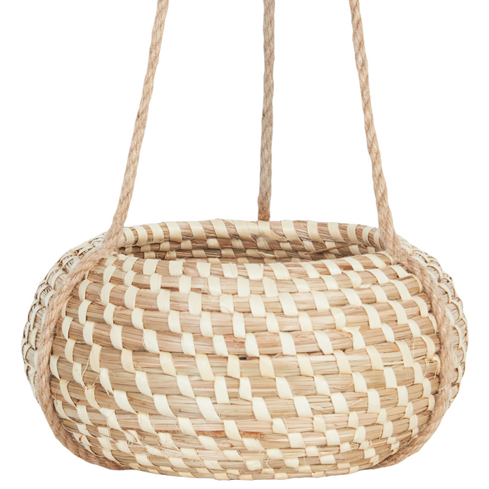 Beliani - REMORA - Bloempot binnenbak - Natuurlijk - Zeewier