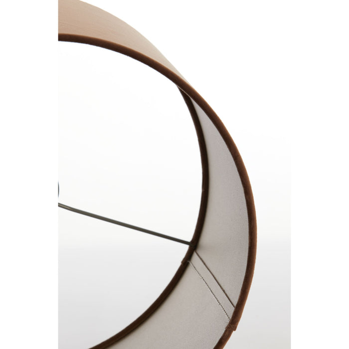 Light & Living Cilinder Lampenkap Velours - Bruin - Ø40x30cm