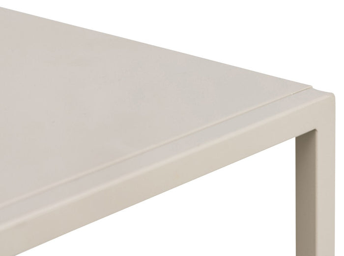 Lisomme Roy metalen sidetable beige - 100 x 35 cm