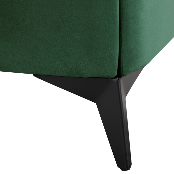 Beliani - MELLE - Tweepersoonsbed - Groen - 180 x 200 cm - Fluweel