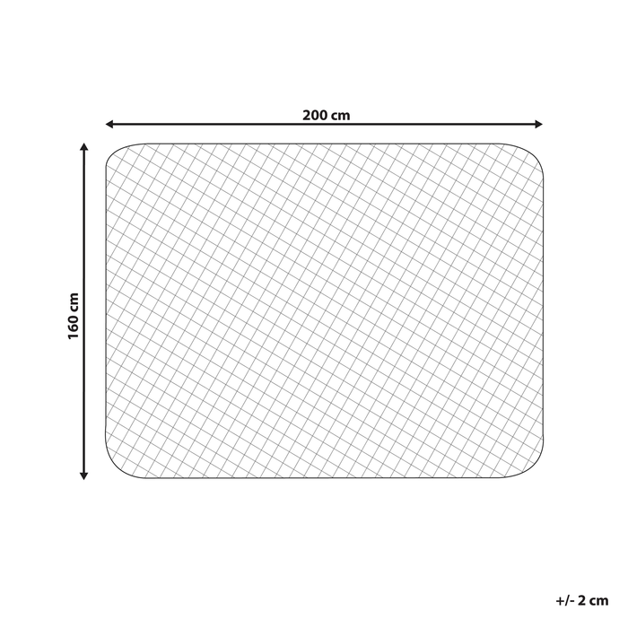 Beliani - Villuerca - Matrastopper - Wit 160 x 200 cm - Japara katoen