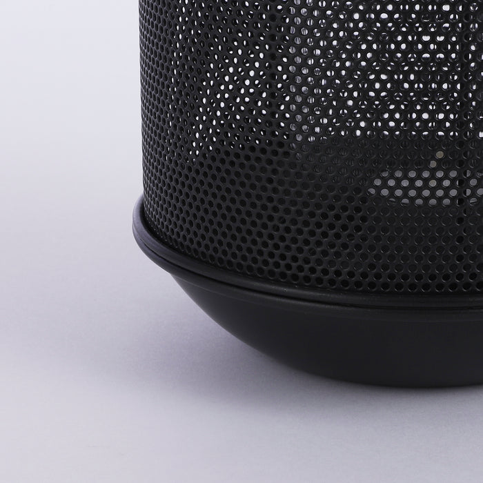 Mica Decorations Borneo Lantaarn - H23 x Ø16 cm - Metaal - Zwart