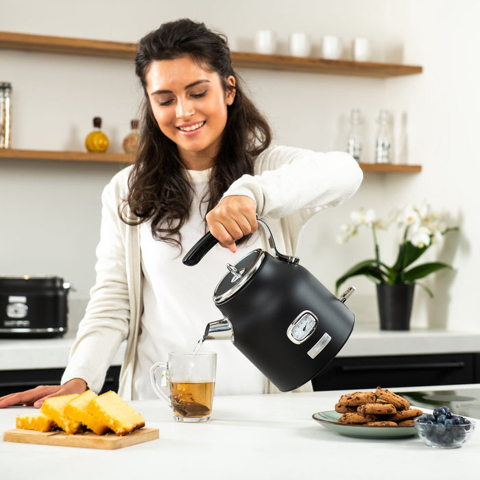 Westinghouse Retro Bundel -Waterkoker + Broodrooster + Blender - Zwart