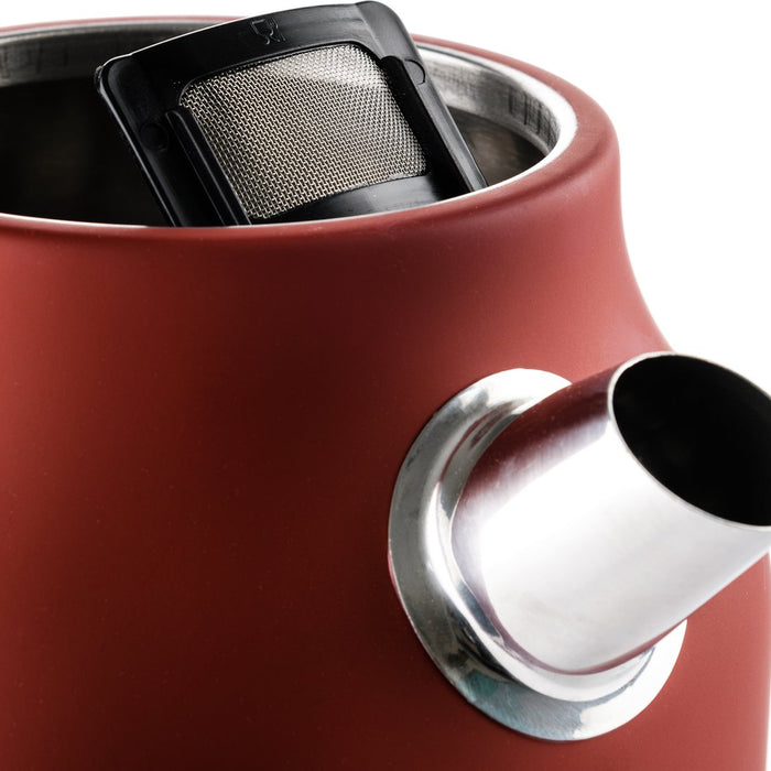 Westinghouse Retro Bundel - Waterkoker + 2 sneden Broodrooster - Rood