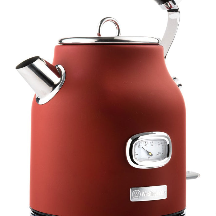 Westinghouse Retro Bundel - Waterkoker + 2 sneden Broodrooster - Rood