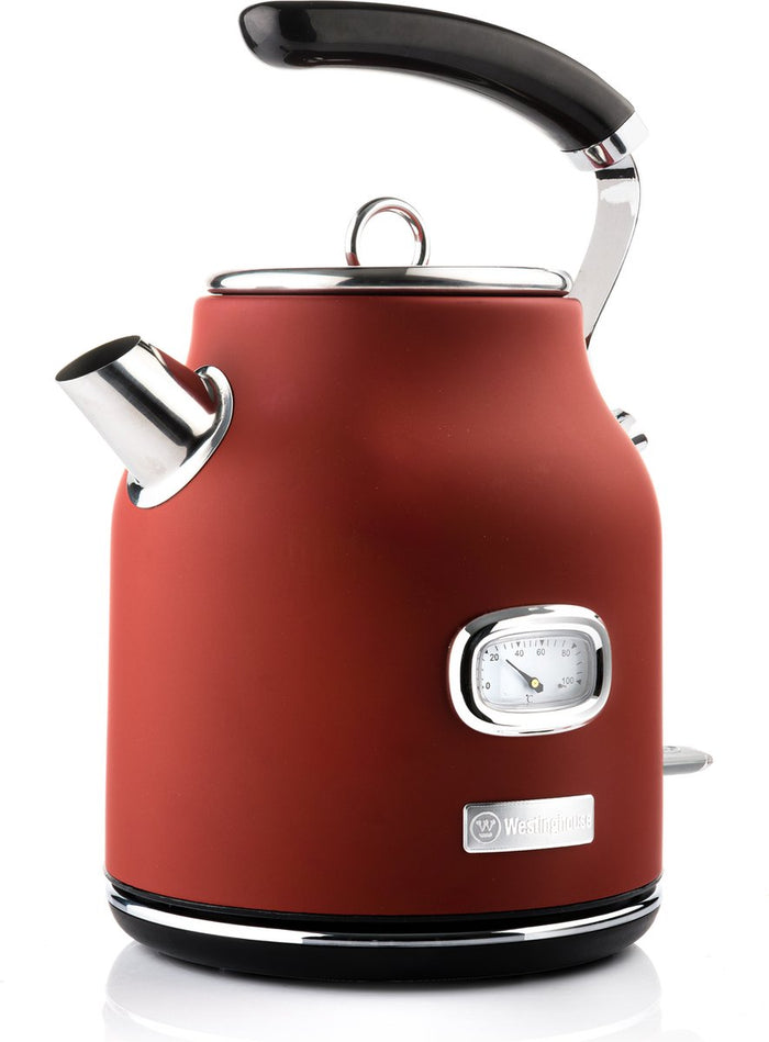 Westinghouse Retro Bundel - Waterkoker + 2 sneden Broodrooster - Rood
