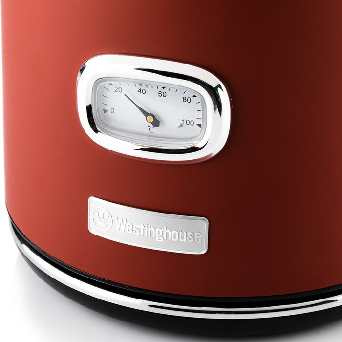 Westinghouse Retro Bundel - Waterkoker + 2 sneden Broodrooster - Rood