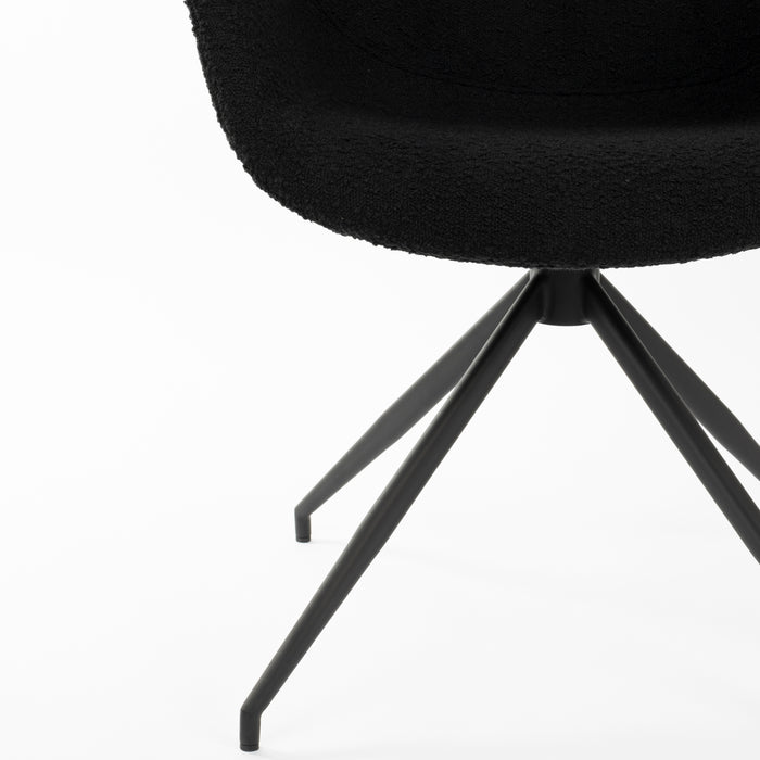 Zuiver Doulton Swivel Stoel Zwart