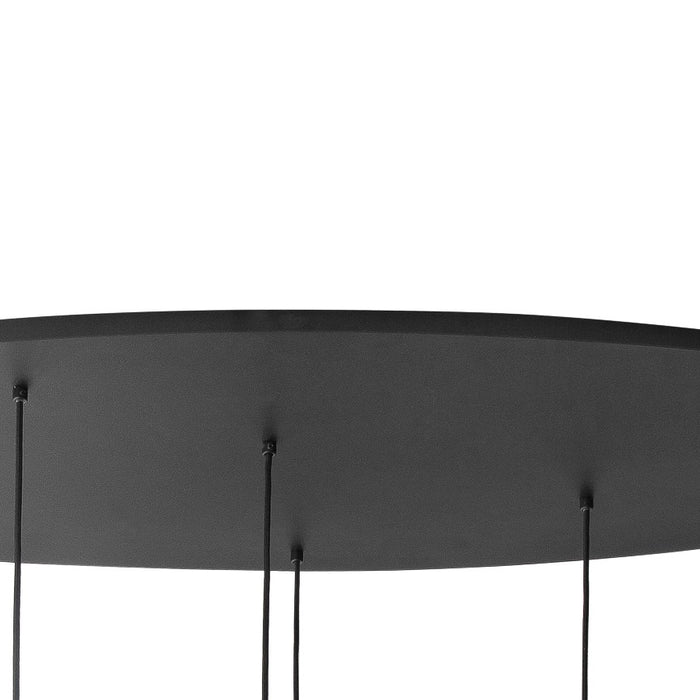 Highlight Hanglamp Cambio Black Smoke Ovaal 8 lichts L 100cm