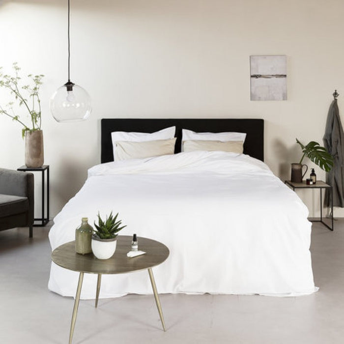 Egyptisch Katoen effen - Wit Maat: Lits-jumeaux (240 x 200|220 cm)