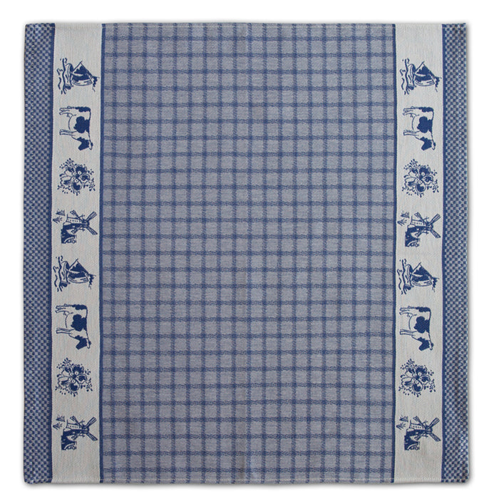 DDDDD 2x theedoeken & 2x keukendoeken Dutchie - Blauw