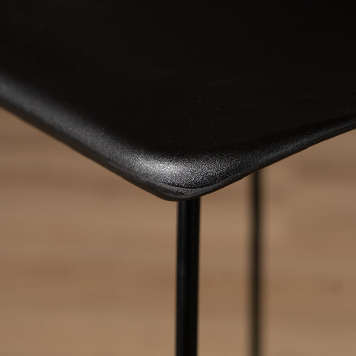 Livin24 Barkruk Ellen zwart Scandinavisch design 76 cm - Barkrukken