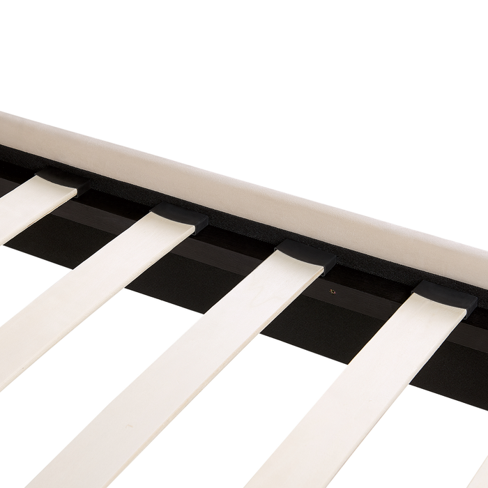 Beliani - FLAYAT - Tweepersoonsbed - Beige - 180 x 200 cm - Fluweel