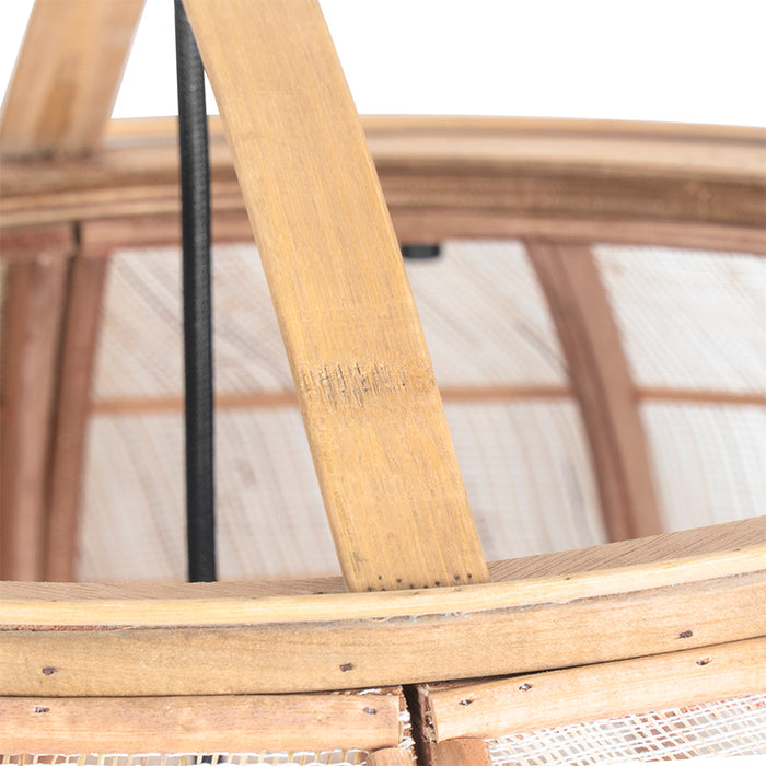 QAZQA Oosterse hanglamp bruin 58 cm - Pascal