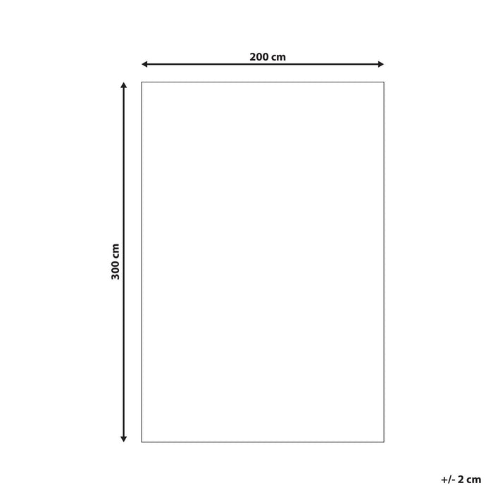 Beliani-EVREN -Shaggy vloerkleed-Blauw-200 x 300 cm-Polyester