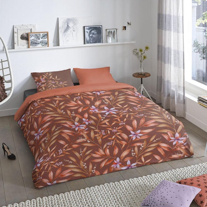 Good Morning Dekbedovertrek HAZEL 140x200|220 cm terrabruin