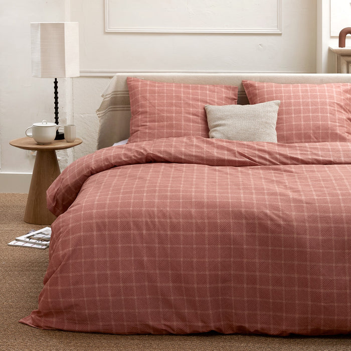 Cinderella Brecht - Dekbedovertrek - Katoen - 200x200|220 cm - Terra