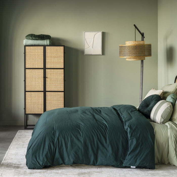 by fonQ Wave Opbergkast - H 145 x B 70 cm - Zwart