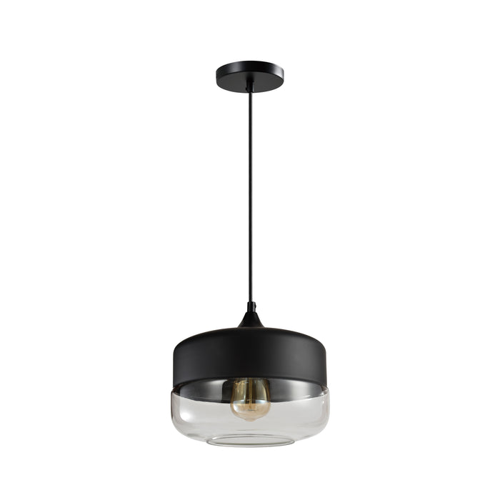 QUVIO Hanglamp glas zwart - QUV5101L-BLACK