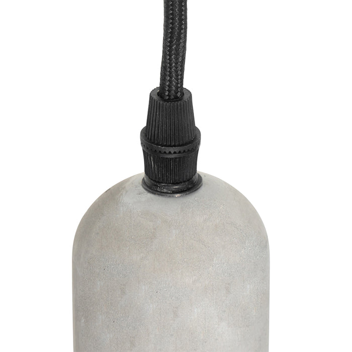 QAZQA Hanglamp pedra - Zwart - Industrieel - D 9cm