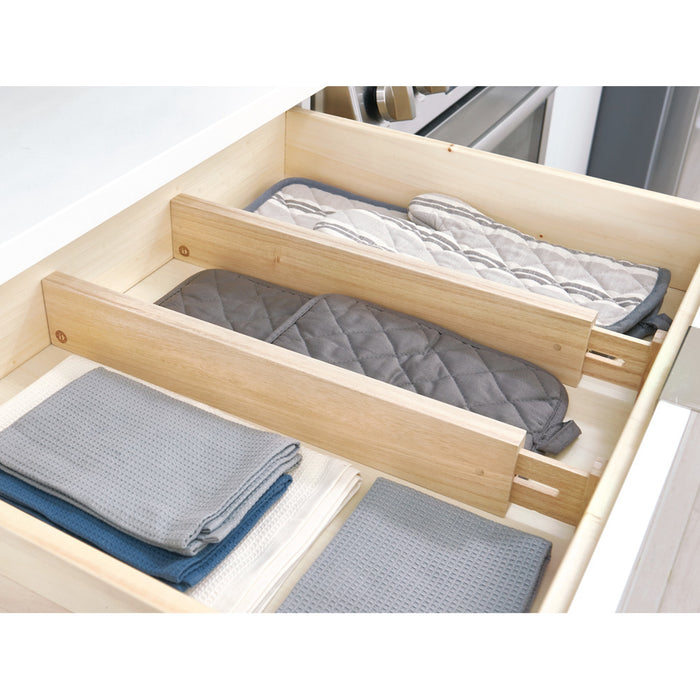 Ladeverdeler, Laag, Verstelbaar, 43 x 2 x 6.3 cm, Set van 2 Stuks, Pau