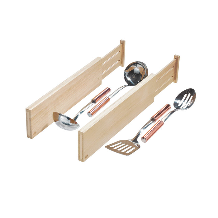 Ladeverdeler, Laag, Verstelbaar, 43 x 2 x 6.3 cm, Set van 2 Stuks, Pau