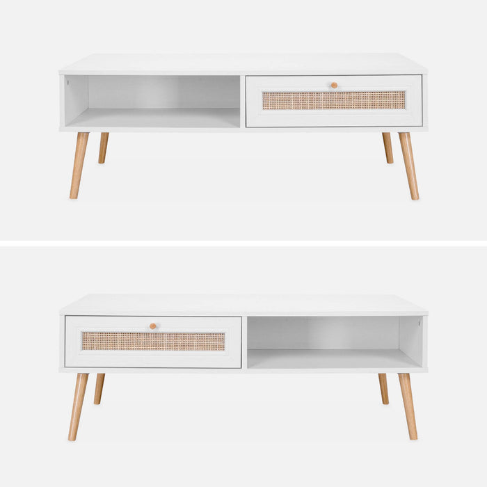 sweeek - Salontafel met rotan