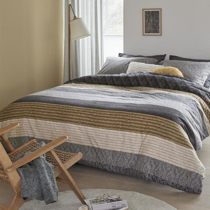 Beddinghouse Lowie Dekbedovertrek 200 x 220 cm - Grey