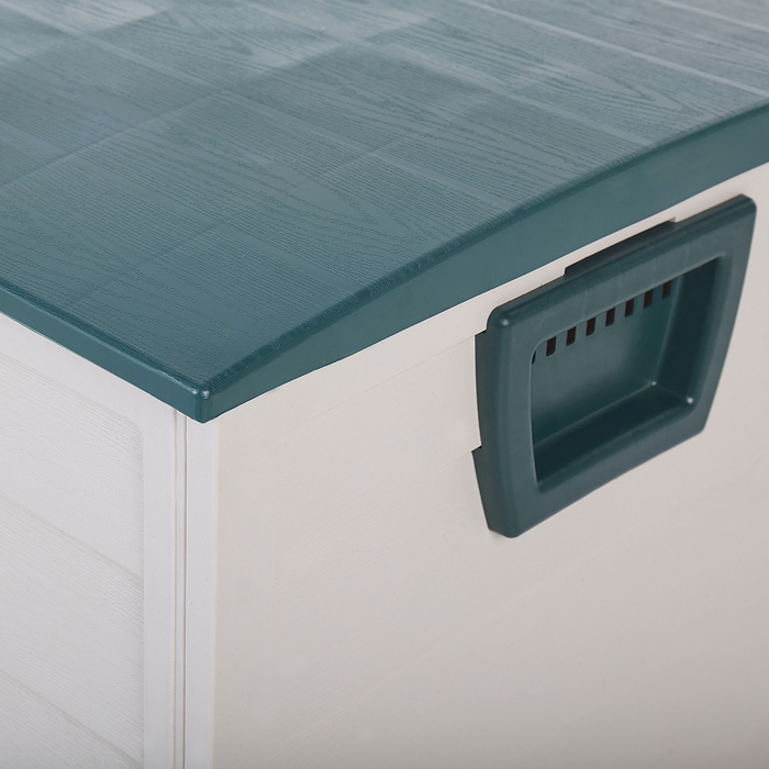 Beliani-LOCARNO-Kussenbox-Grijs|Groen-112 cm-Synthetisch materiaal