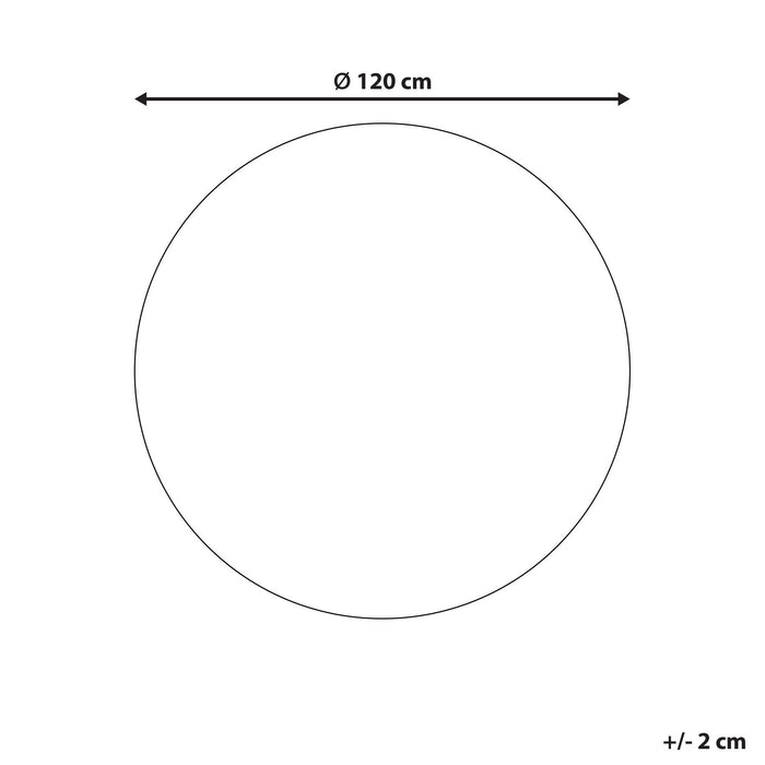 Beliani - ELDIVAN - Laagpolig vloerkleed - Roze - 120 cm - Polyester