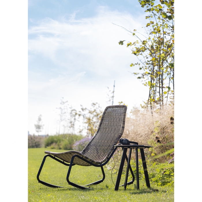 WOOOD Tom Schommelstoel Tuin - Rattan - Naturel - 97x51x95