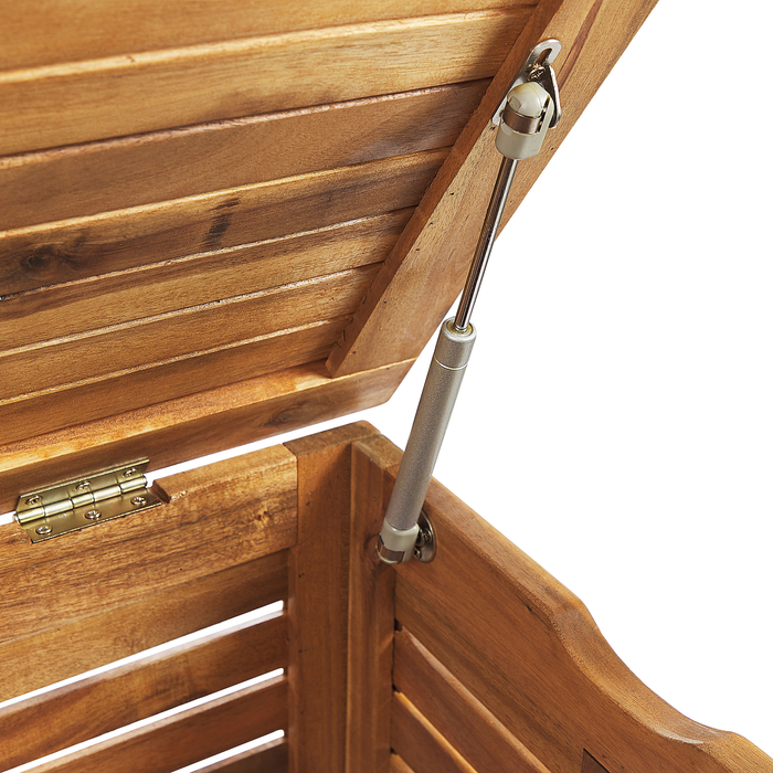 Beliani - RIVIERA - Kussenbox - Lichte houtkleur - 130 cm - Acaciahout