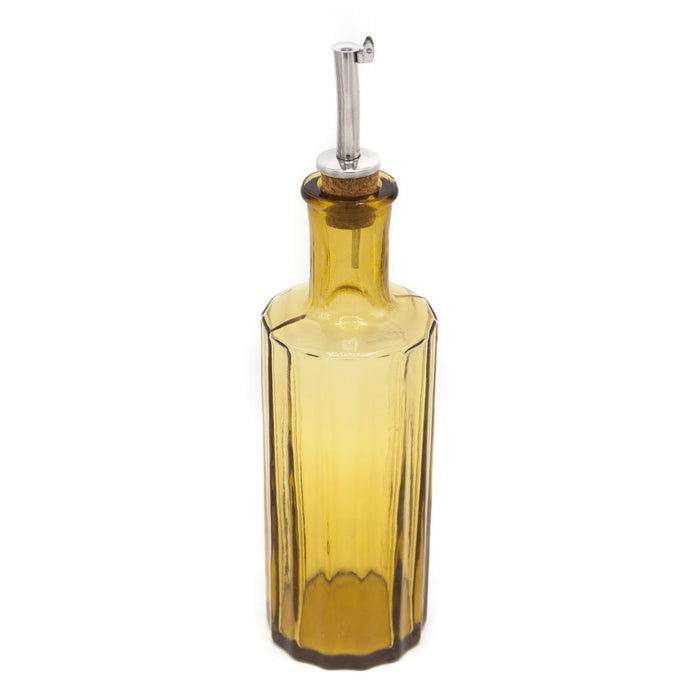 Brût Homeware, Set van 2 Olie|Azijn Fles set 30 CL, amber bruin