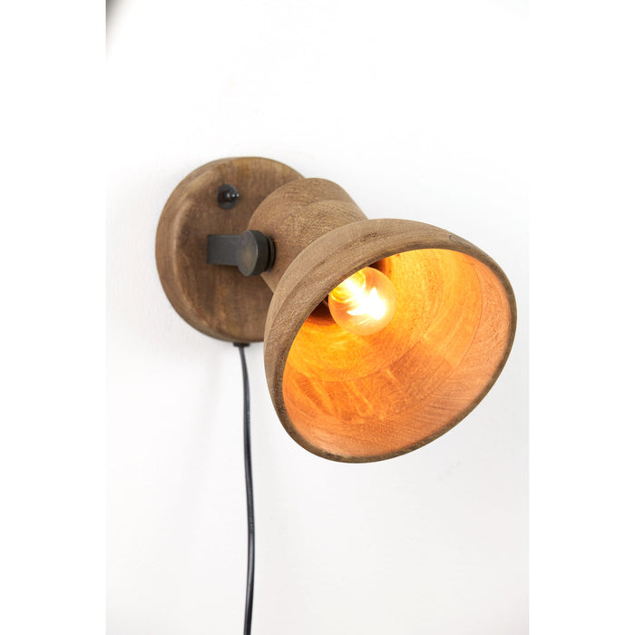 Light & Living Wandlamp Ilanio - Hout - 21x17x19cm