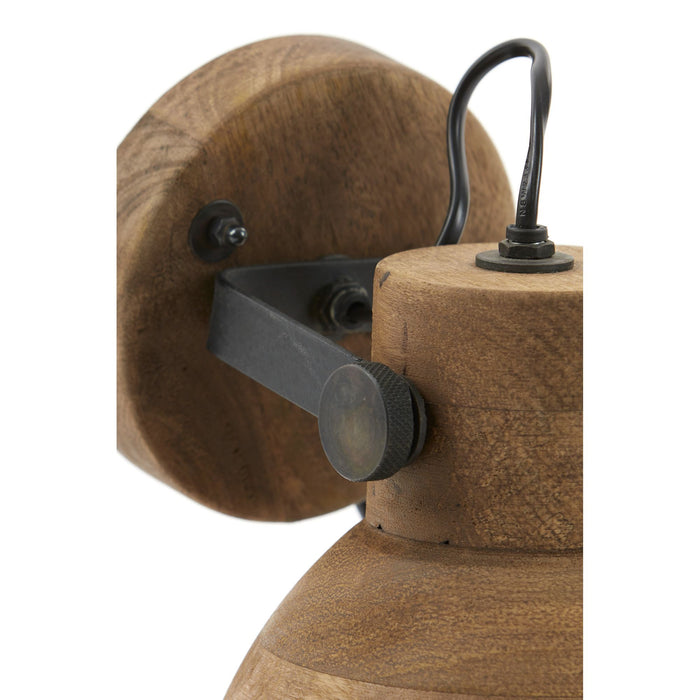 Light & Living Wandlamp Ilanio - Hout - 21x17x19cm