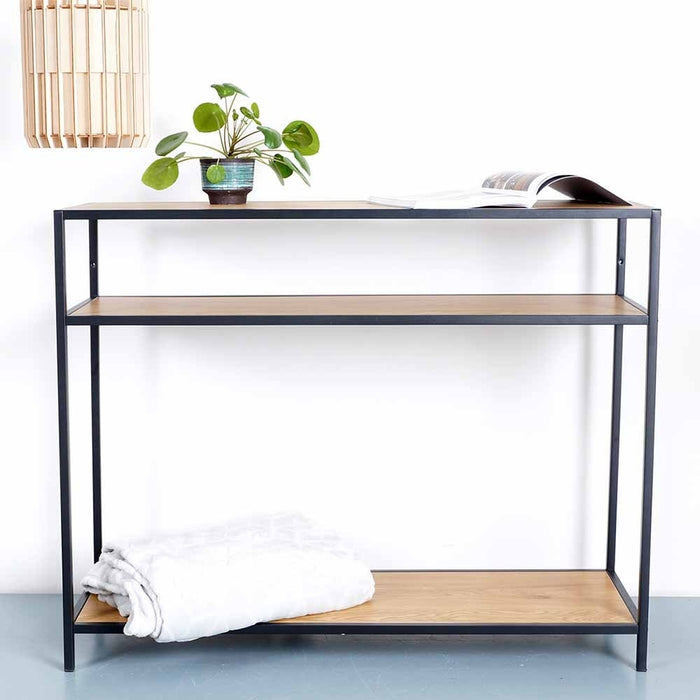 Lisomme Vic houten sidetable naturel - 100 x 35 cm