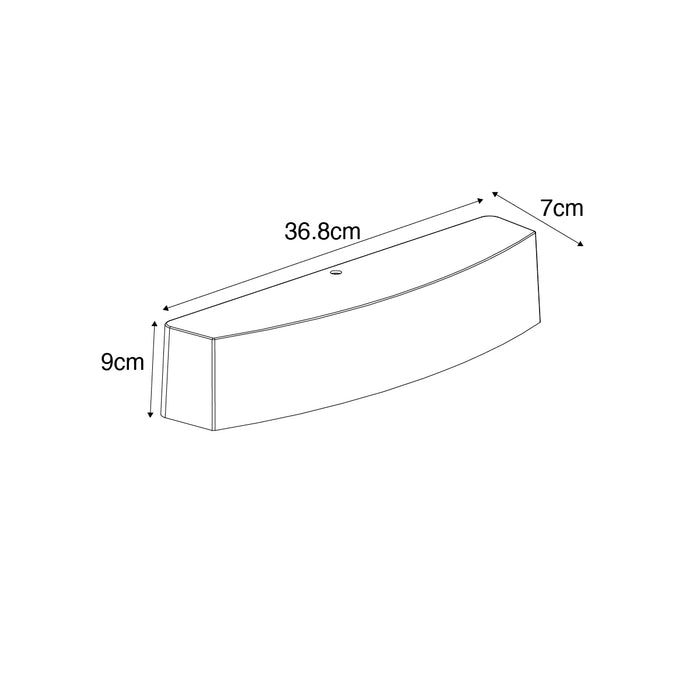 QAZQA Moderne buiten wandlamp zwart IP44 - Bojan