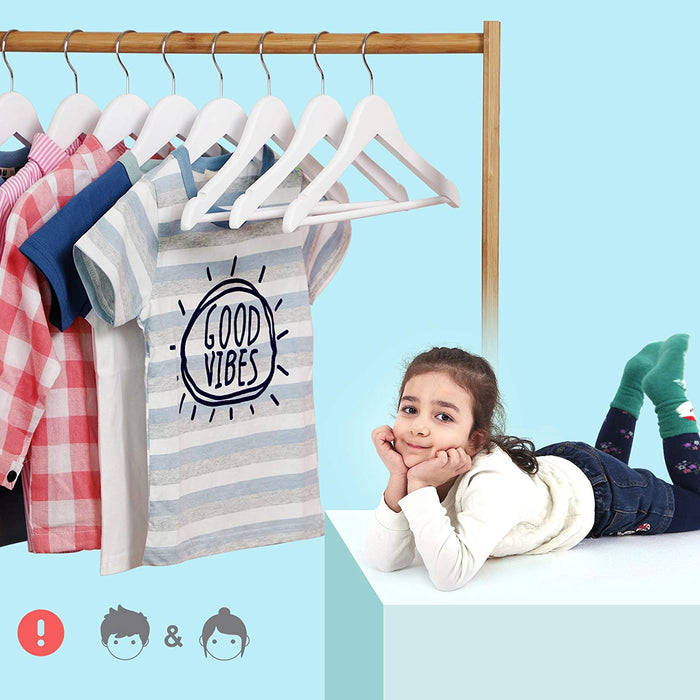 ACAZA Kinder Kledinghanger Wit - 20 st.