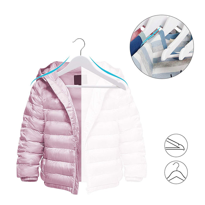 ACAZA Kinder Kledinghanger Wit - 20 st.