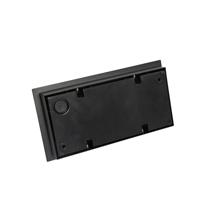 QAZQA Moderne buiten wandlamp zwart incl. LED 2-lichts IP54 - Simon