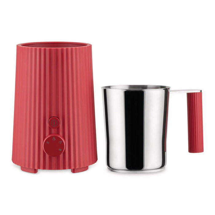 Alessi Plissé Melkopschuimer - Rood