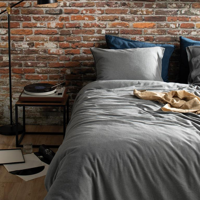 Damai Groove Dekbedovertrek 140 x 200|220 cm - Grijs