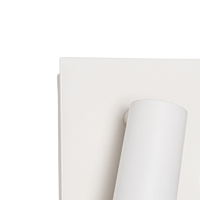 QAZQA Moderne buiten wandlamp wit incl. LED 2-lichts IP54 - Simon