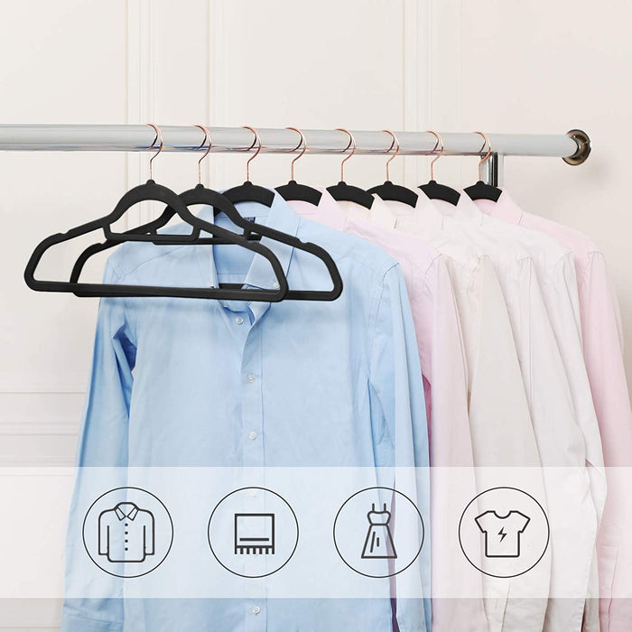 ACAZA Kledinghanger Zwart - 50 st.