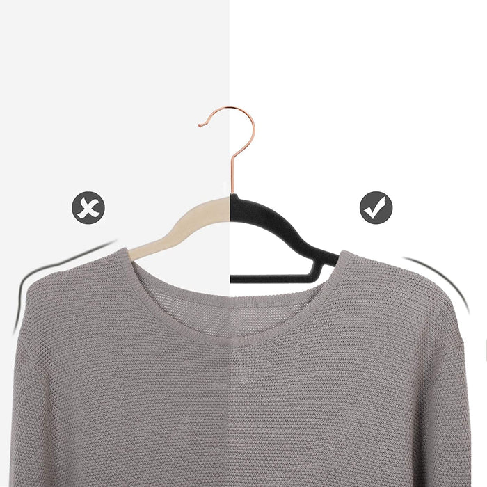 ACAZA Kledinghanger Zwart - 50 st.