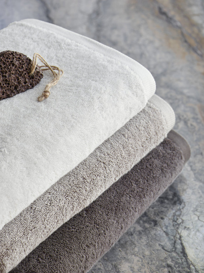 London Handdoek Truffle | Grijs | Beige | Katoen