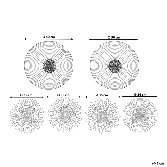 Beliani - PINTANO - Wanddecoratie - Naturel - Zeewier